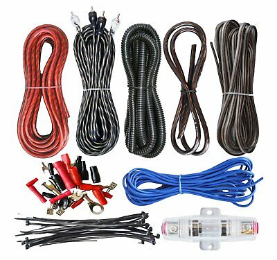 Soundbox Eck8, 8 Gauge Amplifier Install Kit Complete Amp Wiring Cables, 1500w